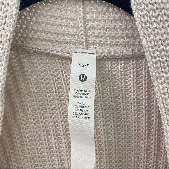 Lululemon Cashlu Sweater Wrap - White Opal - XS/S - Picture 13 of 14